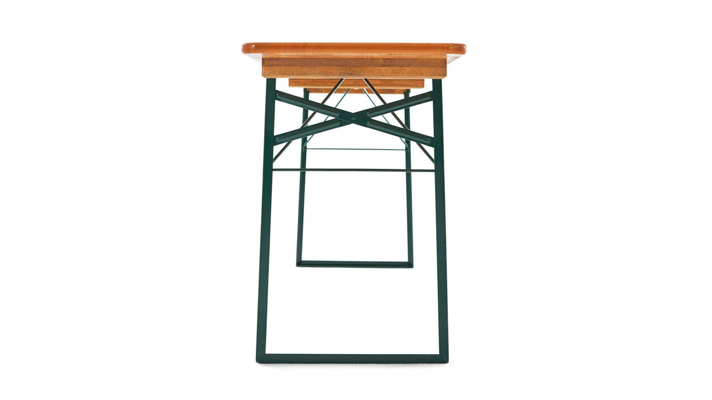 Beer Garden Table - Natural/Black or Orange/Green